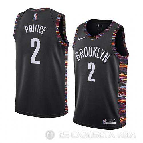 Camiseta Taurean Prince #2 Brooklyn Nets Ciudad 2019 Negro - Haga un click en la imagen para cerrar